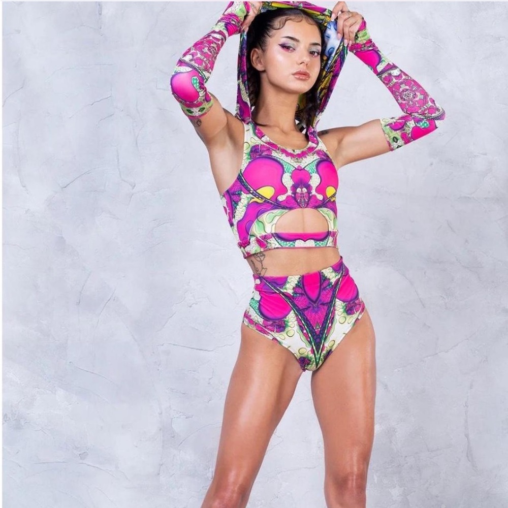 Badinka Inflorescence Hooded Festival Rave Set🍬